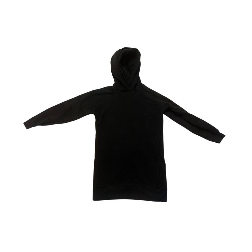 Women XS Aritzia The Group Babaton Black Hooded Cotton Tunic Sweatshirt Dress